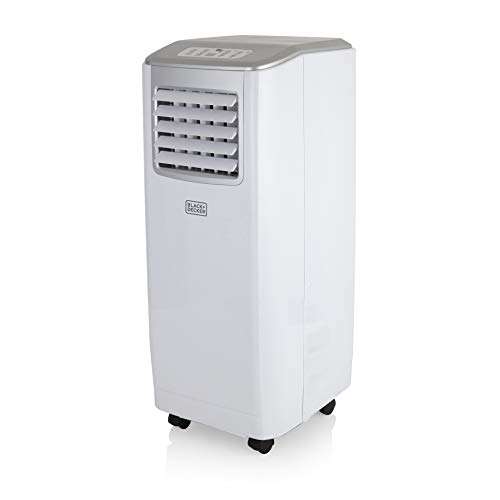 BLACK+DECKER BXAC40006GB 9000 BTU Portable 3-in-1 Air Conditioner, Dehumidifier, Cooling Fan, LED Display, 2 Fan Speed, 24 Hour Timer