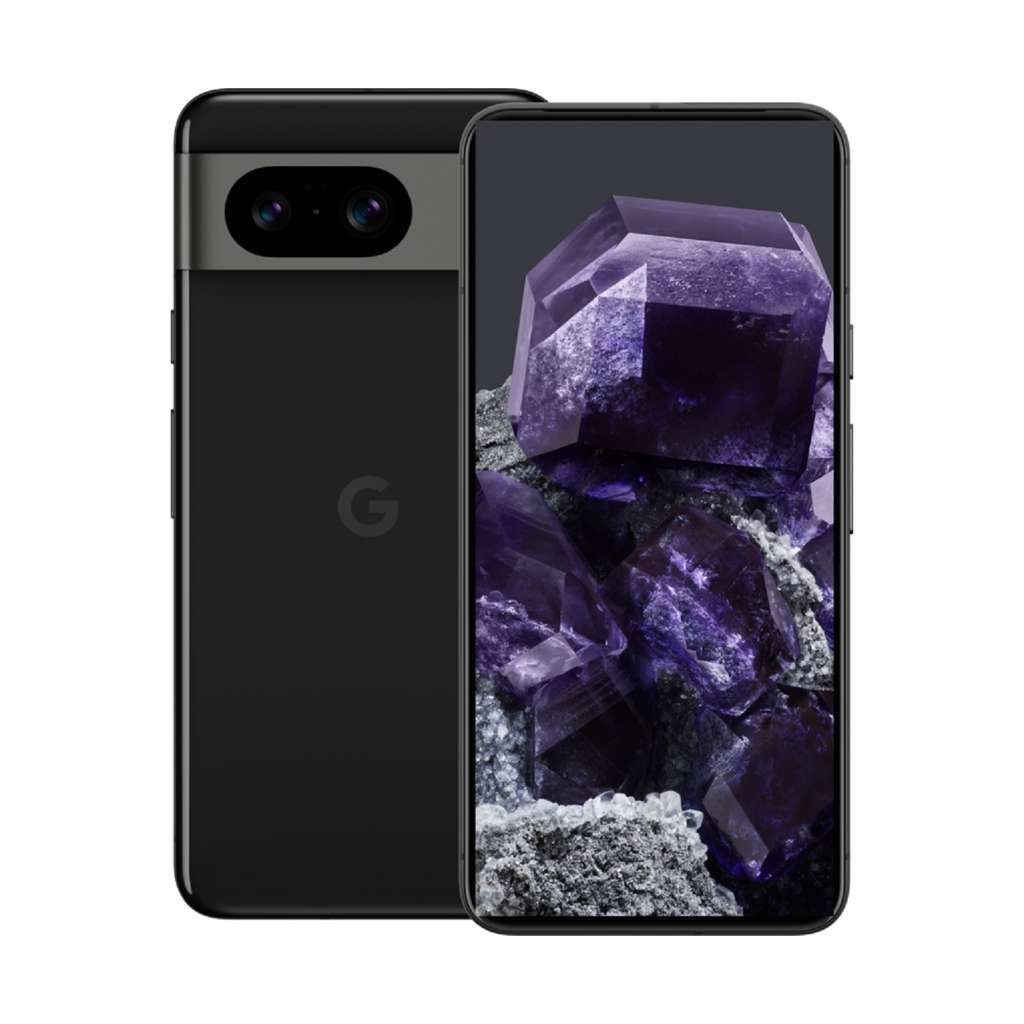 New Google Pixel 8 128GB 5G Unlocked & SIM Free Smartphone - Obsidian / pink
